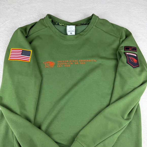 Nike Dri-FIT Oregon State Beavers-Salute to Service Crewneck On Field Men's L - Picture 13 of 16